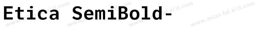 Etica SemiBold字体转换